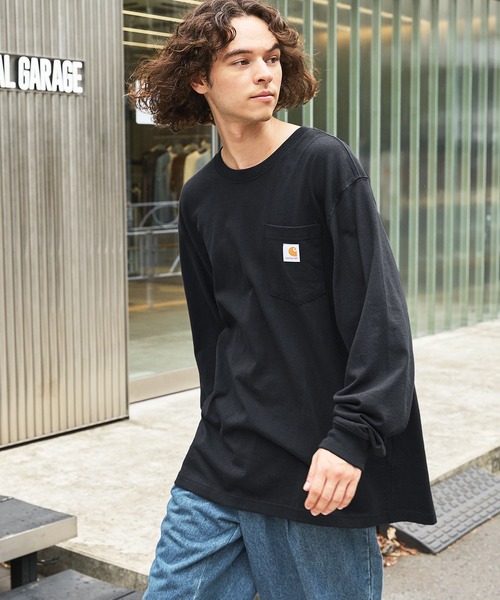 Carhartt カーハートビッグサイズ ワンポイントロゴ 長袖カットソー（Tシャツ/カットソー）｜Carhartt（カーハート）