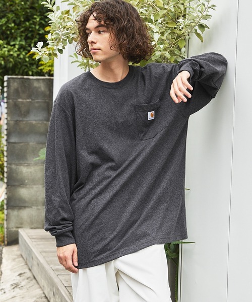 Carhartt カーハートビッグサイズ ワンポイントロゴ 長袖カットソー（Tシャツ/カットソー）｜Carhartt（カーハート）