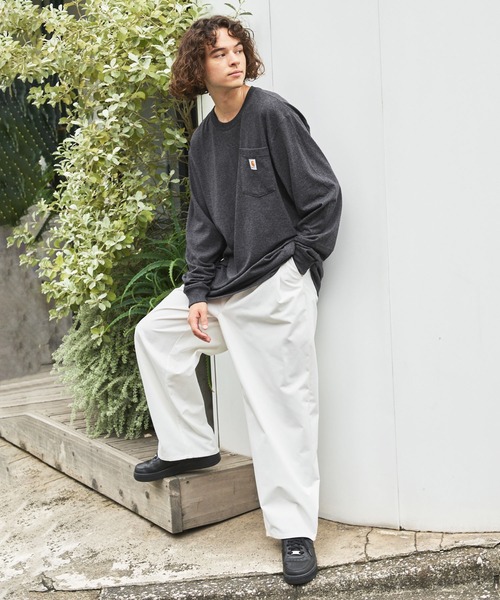 Carhartt カーハートビッグサイズ ワンポイントロゴ 長袖カットソー（Tシャツ/カットソー）｜Carhartt（カーハート）