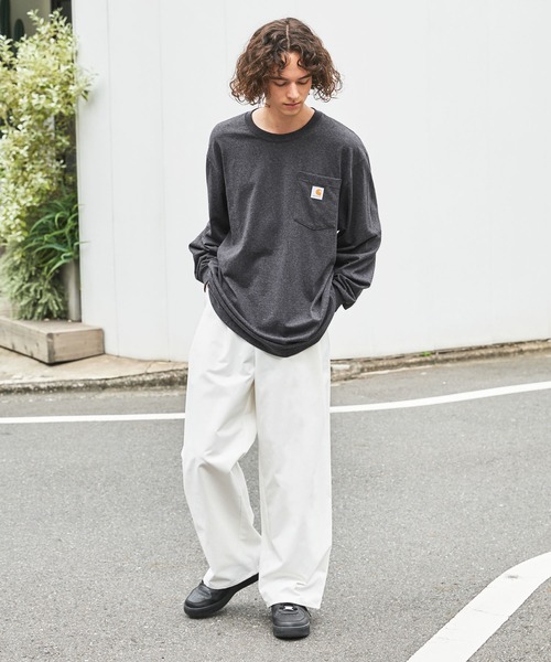 Carhartt カーハートビッグサイズ ワンポイントロゴ 長袖カットソー（Tシャツ/カットソー）｜Carhartt（カーハート）