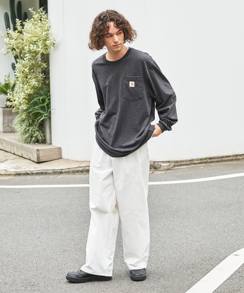 Carhartt カーハートビッグサイズ ワンポイントロゴ 長袖カットソー（Tシャツ/カットソー）｜Carhartt（カーハート）