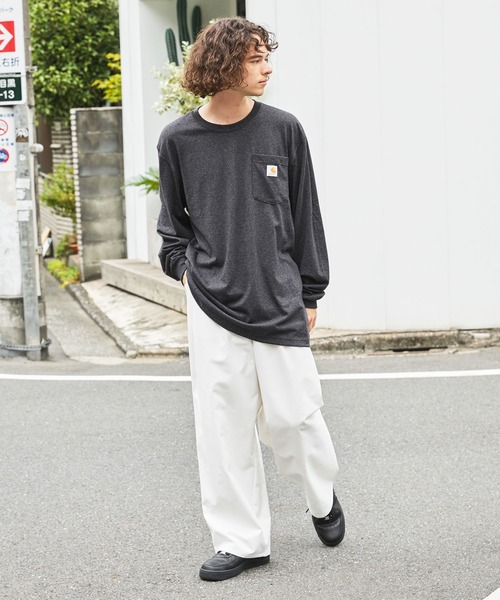 Carhartt カーハートビッグサイズ ワンポイントロゴ 長袖カットソー（Tシャツ/カットソー）｜Carhartt（カーハート）