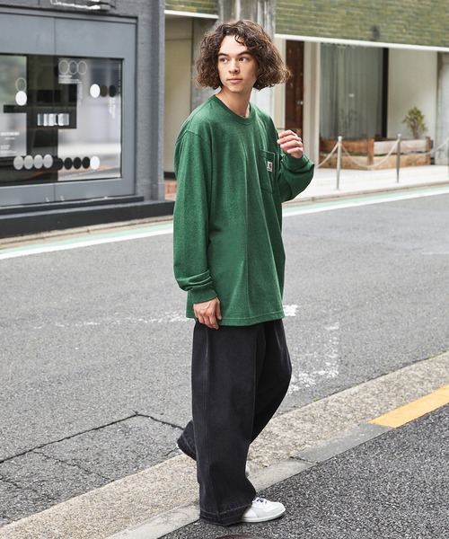 Carhartt カーハートビッグサイズ ワンポイントロゴ 長袖カットソー（Tシャツ/カットソー）｜Carhartt（カーハート）