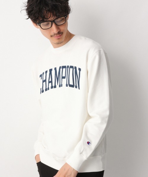Champion(チャンピオン)の「【Champion】プリントスウェット/835693(スウェット・メンズ・ホワイト/ブラック/ライトパープル・MEDIUM/LARGE/X-LARGE)」の1枚目の写真