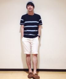 CIAOPANIC TYPY | 綿麻マリンボーダーニットTee(ニット/セーター)