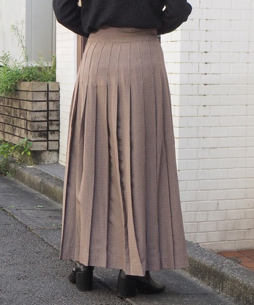 tiptop(ティップトップ)の「【web限定アイテム】サイドベルト付きチェックラッププリーツスカート(スカート・レディース・ベージュ/ブラウン/アイボリー・FREE)」の17枚目の写真