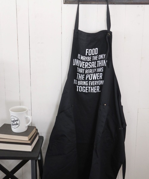 BAYFLOW(ベイフロー)の「BF FOODエプロン(エプロン・レディース・カーキ/ベージュ/ネイビー/ブラック/オレンジ・0)」の2枚目の写真