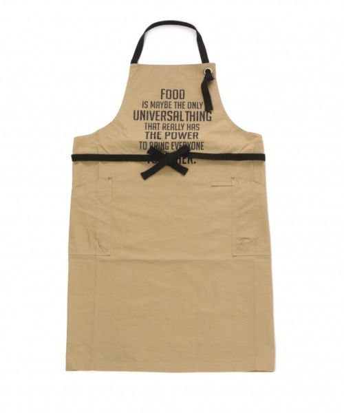 BAYFLOW(ベイフロー)の「BF FOODエプロン(エプロン・レディース・カーキ/ベージュ/ネイビー/ブラック/オレンジ・0)」の9枚目の写真