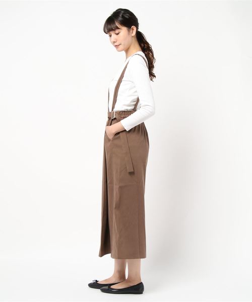 STYLEBLOCK（スタイルブロック）の「フェイクスウェード2WAYジャンパースカート（ジャンパースカート・レディース・モカ/キャメル/ブラック/ベージュ・M）」の5枚目の写真