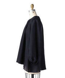 【DRAWER】21AW ギャザー リボン シルク ブラウス DRAWER】21AW ギャザー リボン シルク ブラウス