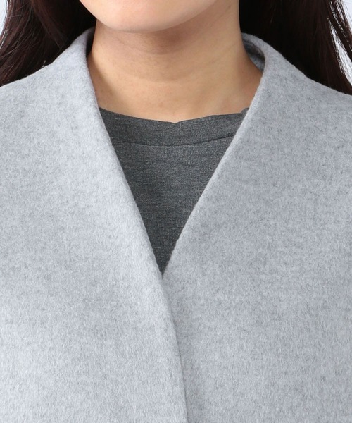 新品未使用、超美品！ALPHA CUBIC グレー ロングコート サイズ9 A/C DESIGN BY ALPHA CUBIC（エーシーデザインバイアルファ