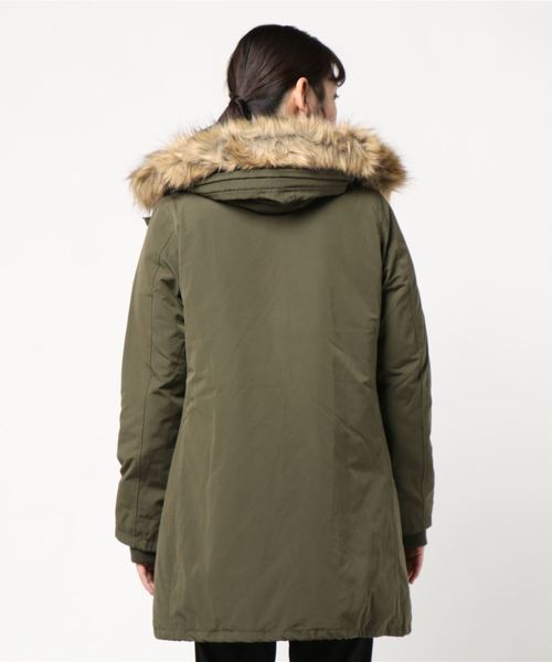 miniyu（ミニュウ）の「モッズダウンコート(ag)（その他アウター・レディース・ブラック/ベージュ/カーキ・M/L）」の5枚目の写真