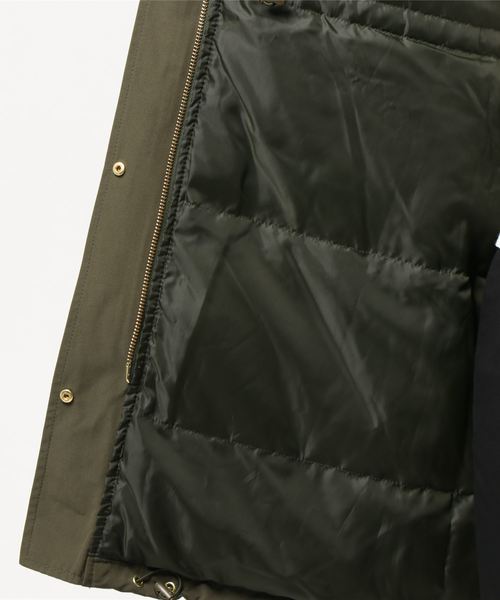 miniyu（ミニュウ）の「モッズダウンコート(ag)（その他アウター・レディース・ブラック/ベージュ/カーキ・M/L）」の6枚目の写真