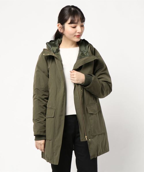 miniyu（ミニュウ）の「モッズダウンコート(ag)（その他アウター・レディース・ブラック/ベージュ/カーキ・M/L）」の7枚目の写真