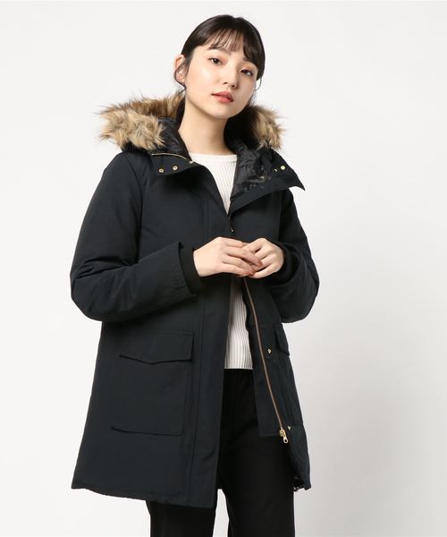 miniyu（ミニュウ）の「モッズダウンコート(ag)（その他アウター・レディース・ブラック/ベージュ/カーキ・M/L）」の9枚目の写真