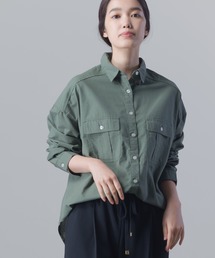 製品洗い 綿麻 CPOシャツジャケット