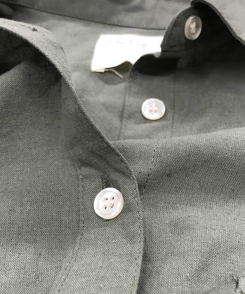 OMNES（オムネス）の「製品洗い 綿麻 CPOシャツジャケット（その他アウター・レディース・ベージュ/カーキ・FREE）」の6枚目の写真