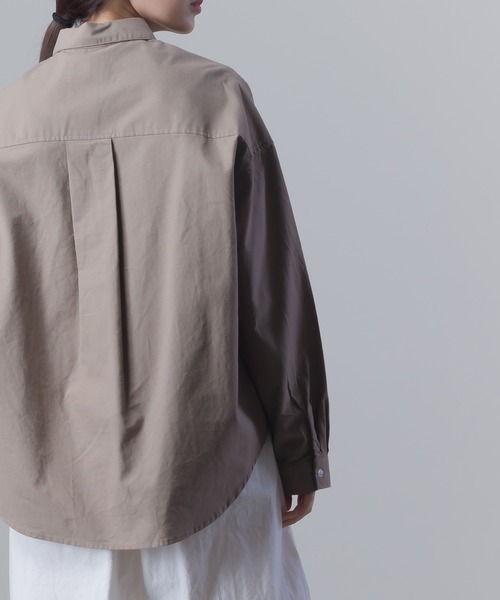 OMNES（オムネス）の「製品洗い 綿麻 CPOシャツジャケット（その他アウター・レディース・ベージュ/カーキ・FREE）」の11枚目の写真