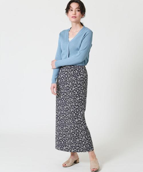 coen（コーエン）の「【WEB限定カラー】リブ編みVネックカーディガン（カーディガン/ボレロ・レディース・オフホワイト/シャーベット/ライトブルー/レッド/ブラック・FREE）」の19枚目の写真