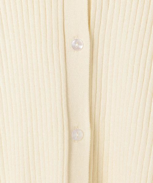 coen（コーエン）の「【WEB限定カラー】リブ編みVネックカーディガン（カーディガン/ボレロ・レディース・オフホワイト/シャーベット/ライトブルー/レッド/ブラック・FREE）」の18枚目の写真