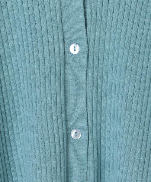 coen（コーエン）の「【WEB限定カラー】リブ編みVネックカーディガン（カーディガン/ボレロ・レディース・オフホワイト/シャーベット/ライトブルー/レッド/ブラック・FREE）」の8枚目の写真