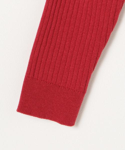 coen（コーエン）の「【WEB限定カラー】リブ編みVネックカーディガン（カーディガン/ボレロ・レディース・オフホワイト/シャーベット/ライトブルー/レッド/ブラック・FREE）」の22枚目の写真