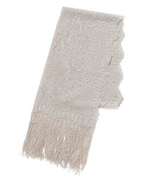 スカラップフラワーレース刺繍ストール