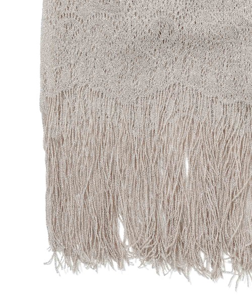 ROPE' PICNIC（ロペピクニック）の「スカラップフラワーレース刺繍ストール（ストール/ショール・レディース・ピンク系その他2/ゴールド・FREE）」の3枚目の写真