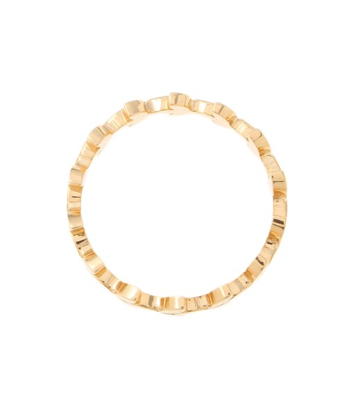 COCOSHNIK（ココシュニック）の「リーフ連続　リング（リング・レディース・ホワイト系その他7・10号/14号/12号）」の5枚目の写真