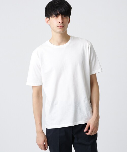 DRESSTERIOR（ドレステリア）の「【STORY 5月号掲載】天竺オーガニックコットン（綿）Tシャツ（Tシャツ/カットソー・メンズ・ホワイト/ブラック・90/92/91）」の4枚目の写真