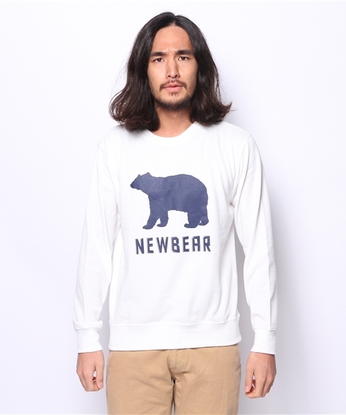 WEGO（ウィゴー）の「WEGO/アニマルモチーフスウェット（スウェット・メンズ・ホワイト/ネイビー・LARGE/MEDIUM）」の4枚目の写真