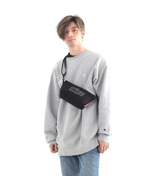 Manhattan Portage（マンハッタンポーテージ）の「Zuccotti Clutch Canvas Lite（ショルダーバッグ・メンズ・ブラック/ナチュラル・X-SMALL）」の6枚目の写真