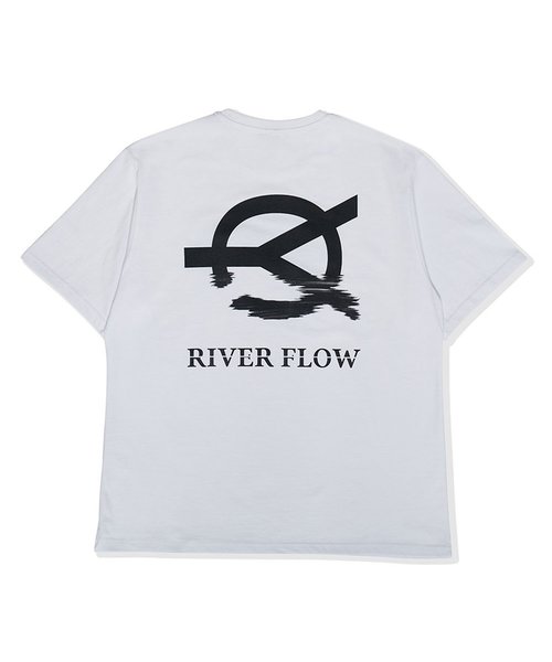 OY(オーワイ)の「『OY/オーワイ』RIVER FLOW LOGO T/背中BIGロゴ半袖Tシャツ(Tシャツ/カットソー・メンズ・ホワイト/ブラック/ボルドー・FREE)」の5枚目の写真