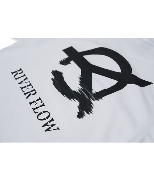 OY(オーワイ)の「『OY/オーワイ』RIVER FLOW LOGO T/背中BIGロゴ半袖Tシャツ(Tシャツ/カットソー・メンズ・ホワイト/ブラック/ボルドー・FREE)」の7枚目の写真