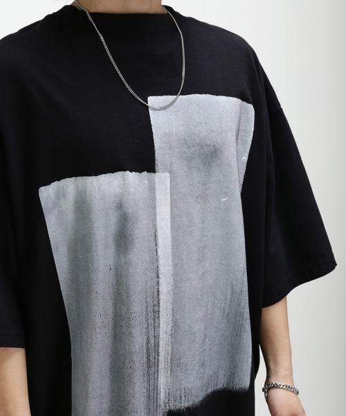 minsobi（ミンソビ）の「ハンドペインティングTシャツ（Tシャツ/カットソー・メンズ・ブラック・FREE）」の7枚目の写真