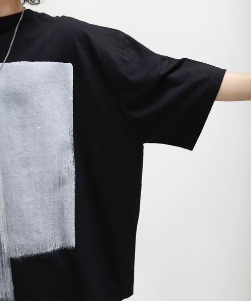 minsobi（ミンソビ）の「ハンドペインティングTシャツ（Tシャツ/カットソー・メンズ・ブラック・FREE）」の10枚目の写真