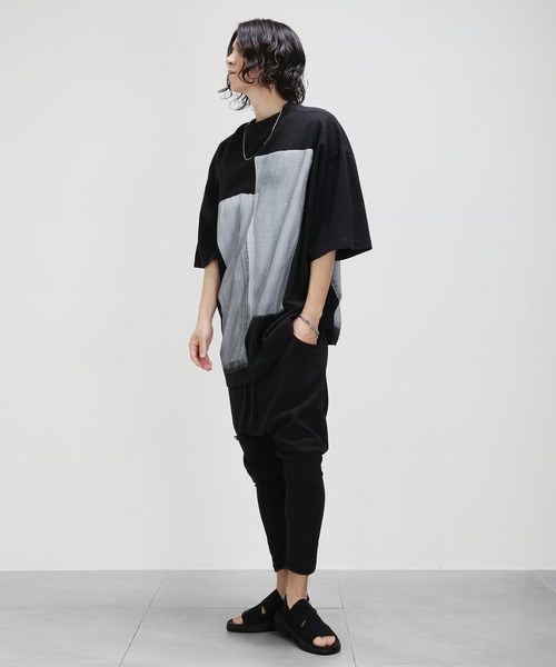 minsobi（ミンソビ）の「ハンドペインティングTシャツ（Tシャツ/カットソー・メンズ・ブラック・FREE）」の15枚目の写真