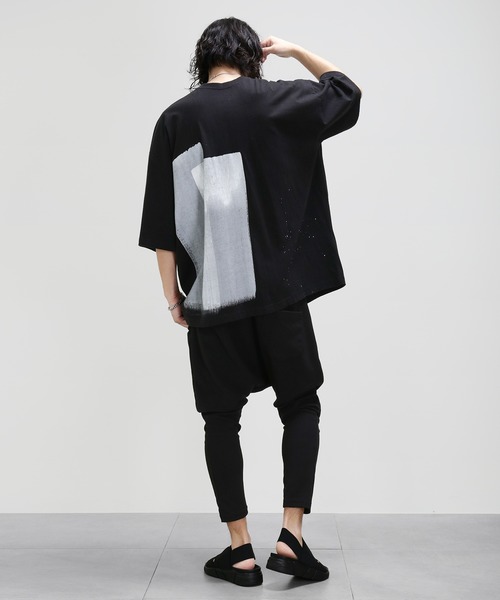 minsobi（ミンソビ）の「ハンドペインティングTシャツ（Tシャツ/カットソー・メンズ・ブラック・FREE）」の20枚目の写真