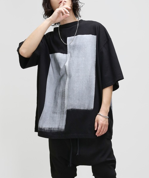 minsobi（ミンソビ）の「ハンドペインティングTシャツ（Tシャツ/カットソー・メンズ・ブラック・FREE）」の21枚目の写真