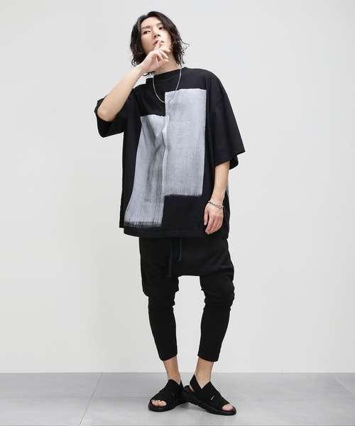 minsobi（ミンソビ）の「ハンドペインティングTシャツ（Tシャツ/カットソー・メンズ・ブラック・FREE）」の17枚目の写真