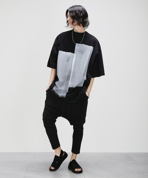 minsobi（ミンソビ）の「ハンドペインティングTシャツ（Tシャツ/カットソー・メンズ・ブラック・FREE）」の14枚目の写真