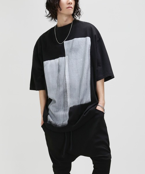 minsobi（ミンソビ）の「ハンドペインティングTシャツ（Tシャツ/カットソー・メンズ・ブラック・FREE）」の22枚目の写真