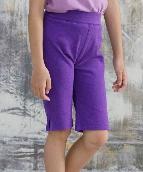 Bee des Bee（ビーデスビー）の「ストレッチハーフパンツ（その他パンツ・キッズ・パープル/ライトピンク/ブラウン/ベージュ/ブルー/ライトグレー/ホワイト/ミント/チャコール/ブラック/スモークグレー/ダークグリーン/エンジ/ライトインディゴブルー/ライトパープル/カーキ/ラベンダー/サーモンピンク/グリーン・100cm/110cm/120cm/130cm/140cm/150cm）」の14枚目の写真