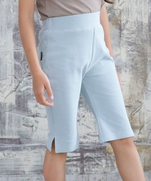 Bee des Bee（ビーデスビー）の「ストレッチハーフパンツ（その他パンツ・キッズ・パープル/ライトピンク/ブラウン/ベージュ/ブルー/ライトグレー/ホワイト/ミント/チャコール/ブラック/スモークグレー/ダークグリーン/エンジ/ライトインディゴブルー/ライトパープル/カーキ/ラベンダー/サーモンピンク/グリーン・100cm/110cm/120cm/130cm/140cm/150cm）」の13枚目の写真