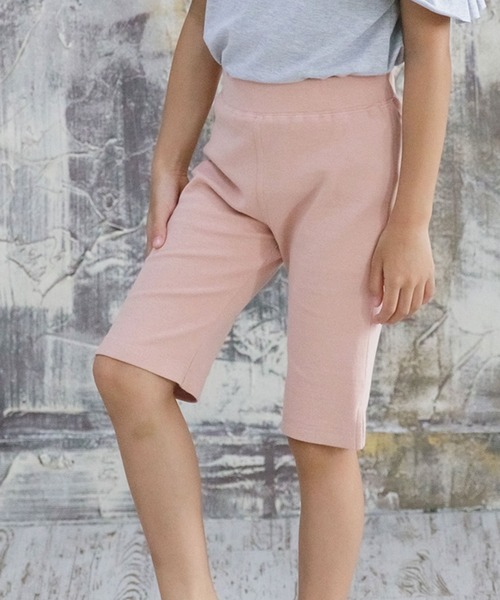 Bee des Bee（ビーデスビー）の「ストレッチハーフパンツ（その他パンツ・キッズ・パープル/ライトピンク/ブラウン/ベージュ/ブルー/ライトグレー/ホワイト/ミント/チャコール/ブラック/スモークグレー/ダークグリーン/エンジ/ライトインディゴブルー/ライトパープル/カーキ/ラベンダー/サーモンピンク/グリーン・100cm/110cm/120cm/130cm/140cm/150cm）」の17枚目の写真