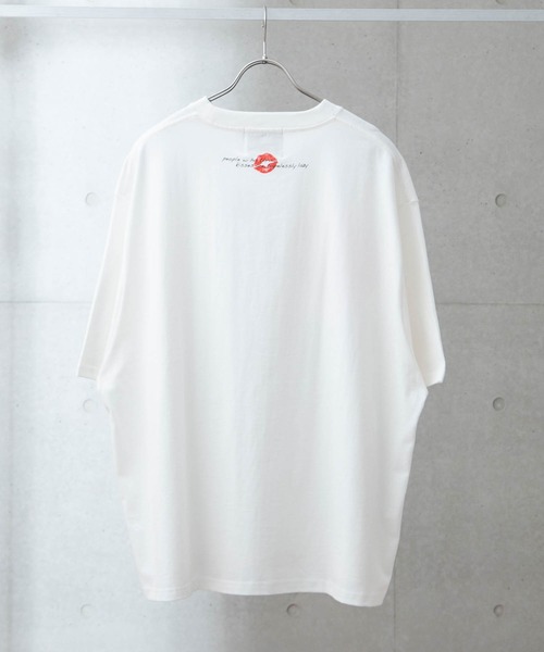 anown（アノン）の「rouge art/オーバーサイズカットソー【ファッションインフルエンサーユウ×anown 限定コラボ】（Tシャツ/カットソー・メンズ・ホワイト/ブラック・M/L）」の5枚目の写真