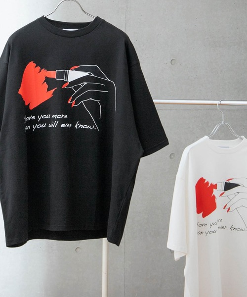 anown（アノン）の「rouge art/オーバーサイズカットソー【ファッションインフルエンサーユウ×anown 限定コラボ】（Tシャツ/カットソー・メンズ・ホワイト/ブラック・M/L）」の6枚目の写真
