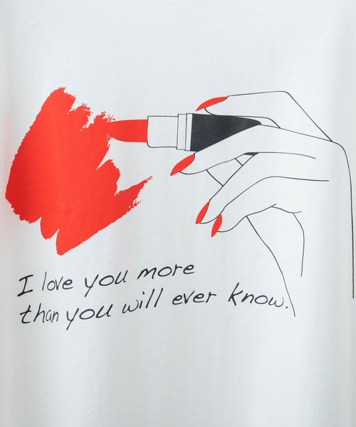 anown（アノン）の「rouge art/オーバーサイズカットソー【ファッションインフルエンサーユウ×anown 限定コラボ】（Tシャツ/カットソー・メンズ・ホワイト/ブラック・M/L）」の10枚目の写真