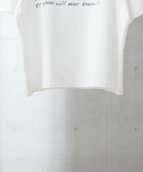 anown（アノン）の「rouge art/オーバーサイズカットソー【ファッションインフルエンサーユウ×anown 限定コラボ】（Tシャツ/カットソー・メンズ・ホワイト/ブラック・M/L）」の13枚目の写真