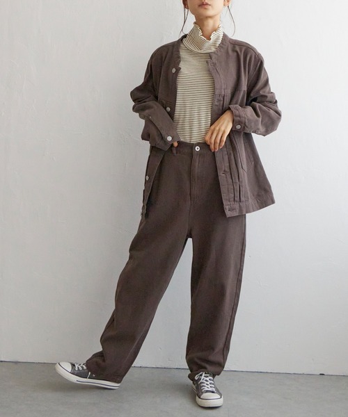 数量限定☆再入荷】LBCデニムノーカラージャケット(セットアップ